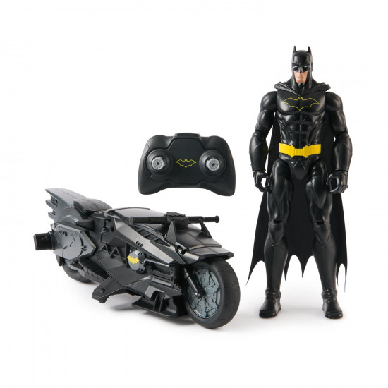 Spin Master DC Universe: Batman - Batcycle R/C with Action Figure 30cm (6072896)