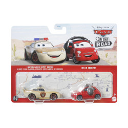 Mattel Disney Pixar: Cars On the Road - Lightning McQueen Deputy Hazzard & Bella Cadavre (Set of 2) (HLH70)