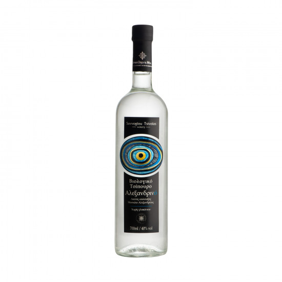 Tsipouro Limnos Organic Double Distillation - Moschato of Alexandria without Anise 40% Vol,700ml