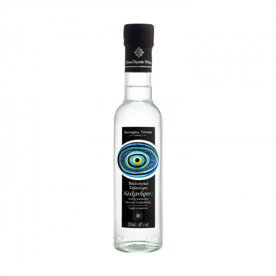 Tsipouro Limnos Organic Double Distillation - Moschato of Alexandria without Anise 40% Vol,200ml