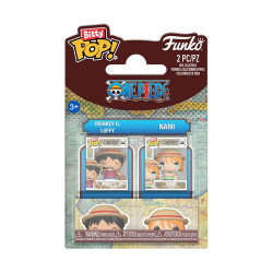 Funko Bitty Pop! 2-pack: One Piece - Monkey D. Luffy amp;amp; Nami Vinyl Figures