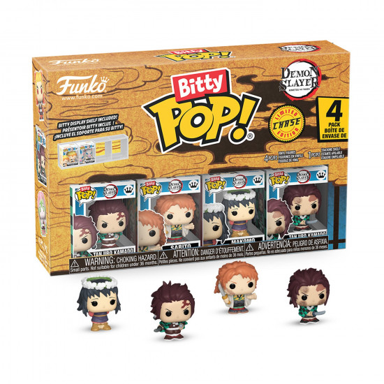 Funko Bitty Pop! 4-Pack: Demon Slayer - Tanjiro Kamado - Sabito - Makomo* (Mystery) Vinyl Figures