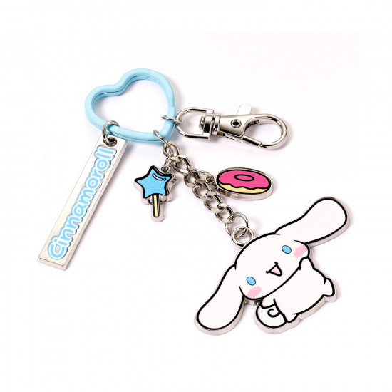 Carat Shop Hello Kitty - Cinnamoroll Keyring With Charms (HKKR0019)