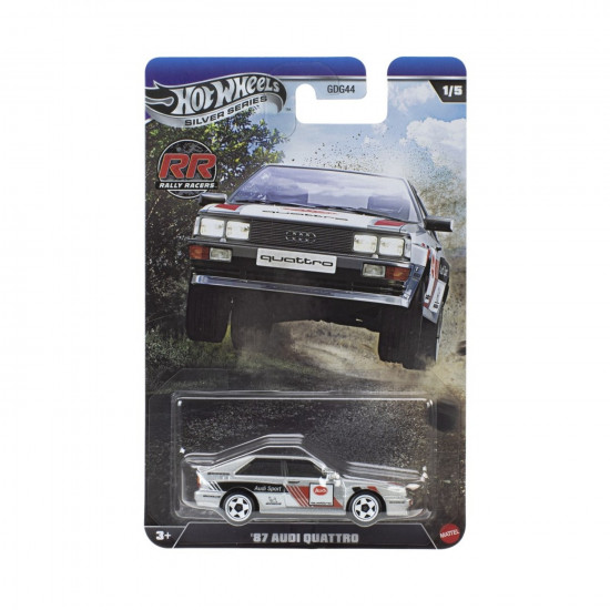 Mattel Hot Wheels Silver Series: Rally Racers - '87 Audi Quattro Vehicle (JKX61)
