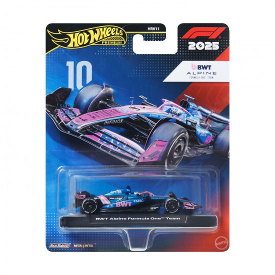 Mattel Hot Wheels Premium: F1 – Alpine Formula One Team Vehicle (JKD82)