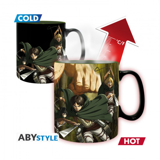 Abysse: Attack On Titan - Titans3 Heat Change Mug (460ml) (ABYMUGA436)