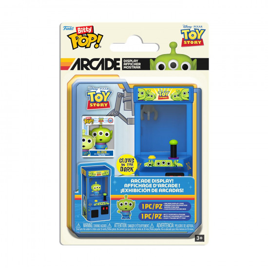 Funko Bitty Pop! Arcade: Toy Story - Alien (Glows in The Dark) Display Case & Vinyl Figure