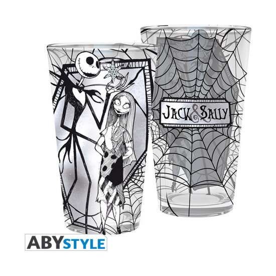 Abysse: The Nightmare Before Christmas - Jack & Sally Large Glass (400ml) (ABYVER146)