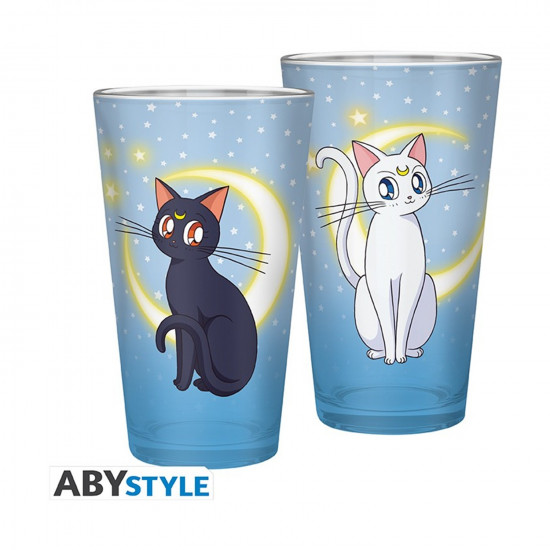 Abysse: Sailor Moon - Luna & Artemis XXL Glass (400ml) (ABYVER204)