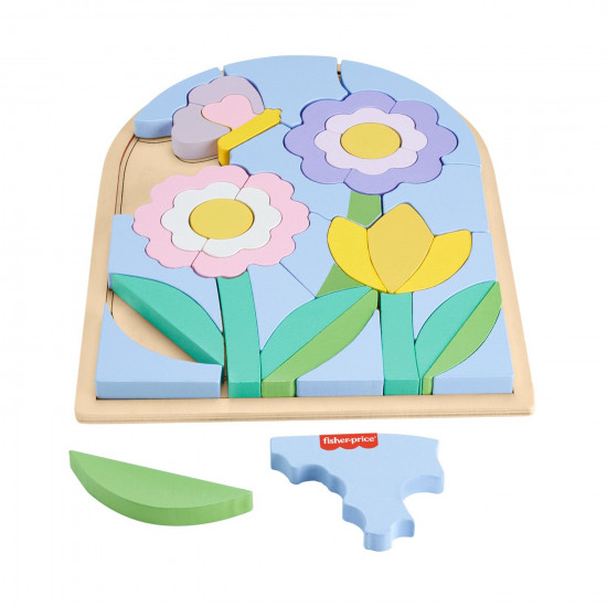 Fisher-Price: Wooden Flower Puzzle Blocks (HXT97)