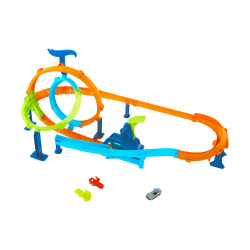 Mattel Hot Wheels Speed Snap: Stunt Tracks - Rapid Launch Cyclone Playset (JHK73)