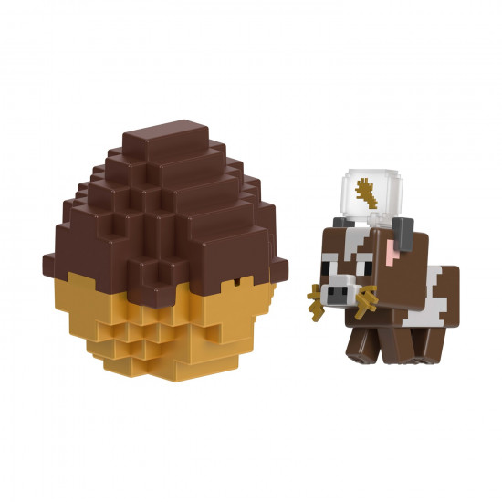 Mattel Minecraft: - Mini Eggs With Figure – Mc Mini Cow (JJV72)