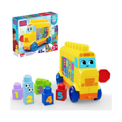 Fisher-Price Mega Bloks: Build & Learn - Build & Count Bus (JKG34)