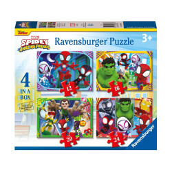 Ravensburger Marvel Puzzle: Spidey and his Amazing Friends - It's Spidey Time! (4in1) (12001064)