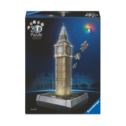 Ravensburger 3D Puzzle: 3D Iconics - Big Ben Night Edition (216pcs) (12008025)