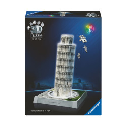 Ravensburger 3D Puzzle: 3D Iconics - Torre Pendente Di Pisa Night Edition (216pcs) (12008028)
