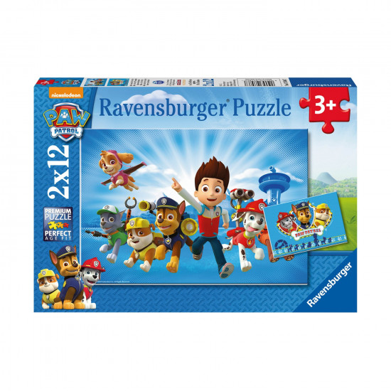 Ravensburger Puzzle: Paw Patrol - Ryder and the Paw Patrol (2x12pcs) (07586)