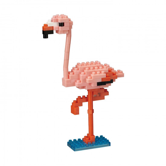 Bandai Nanoblock : Animal - Pink Flamingo Building Block Figure (NBC204)