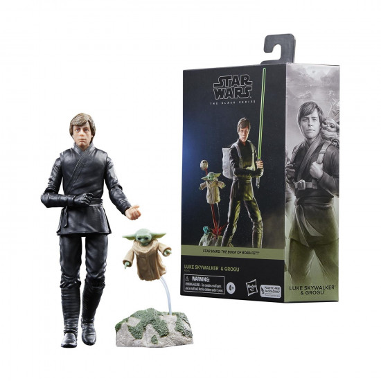 Hasbro Fans Disney Star Wars The Black Series: The Book of Boba Fett - Luke Skywalker & Grogu Action Figure (15cm) (Excl.) (F7008)