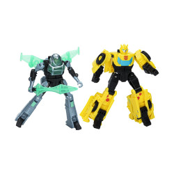 Hasbro Transformers Earthspark: Cyber-Combiner - Bumblebee & Mo Malto Action Figures (F8439)