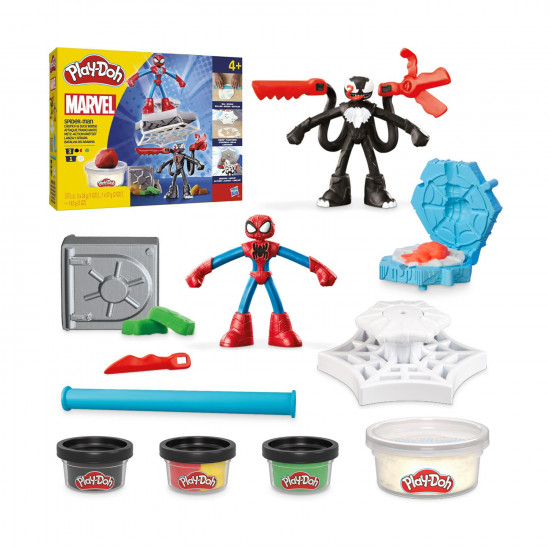 Hasbro Play-Doh Marvel: Spider-man - Launch And Slice Battle (F9827) *