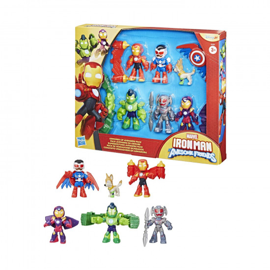 Hasbro Marvel Iron Man And His Awesome Friends: Armored Up Avengers Pack - Figures (G1255) *