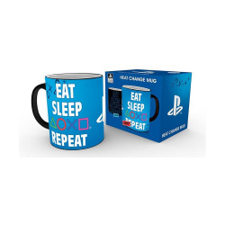 Abysse Playstation - Eat Sleep Repeat Heat Change Mug (320ml) (MGH0071)