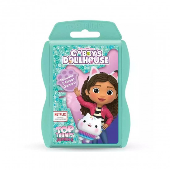 Winning Moves Top Trumps Juniors: Gabby's Dollhouse Card Game (WM04165-EN1-6)