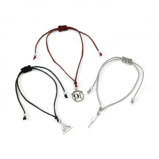 Carat Shop Harry Potter - Deathly Hallows Friendship Bracelet Set Multi (HPFB0450)