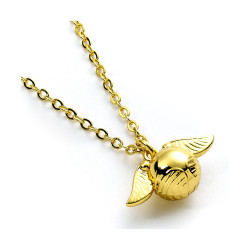 Carat Shop Harry Potter - Golden Snitch Gold Tone Necklace (WNX3D004)