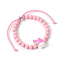 Carat Shop Hello Kitty - Pink Beaded Bracelet with My Melody Charm (HKBB0002)
