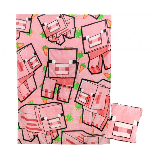 Paladone: Minecraft - Pig Cushion Blanket (PP13661MCF)