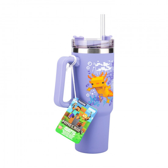 Paladone: Minecraft - Purple Multiway Insulated Travel Cup Straw (900ml) (PP14948MCF)