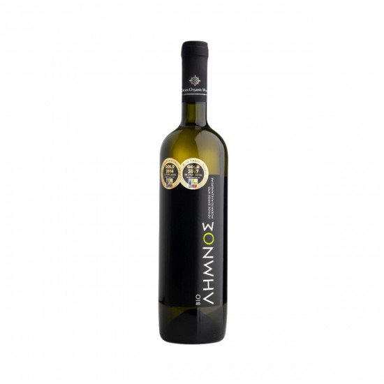 Limnos Organic wines - Bio Limnos White - Moscato Alexandrias - Bio White Dry Wine P.D.O. ,750ml