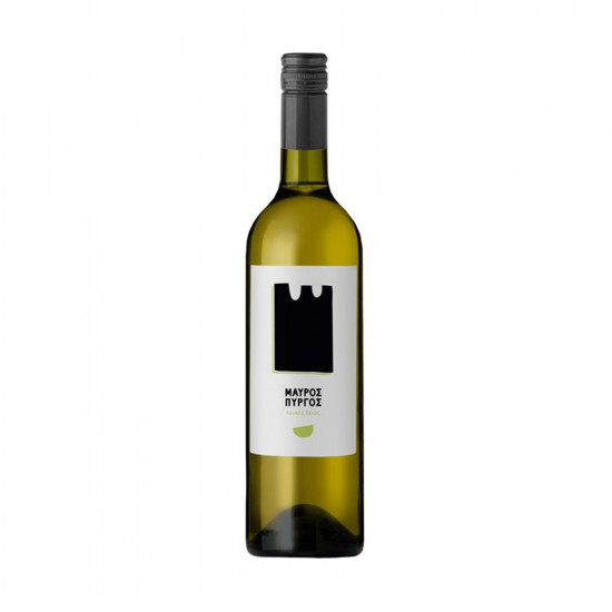 Mavros Pirgos: Malagouzia - Chardonnay White Dry Wine, 750ml