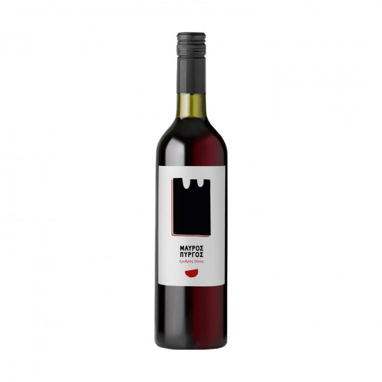 Mavros Pirgos: Merlot - Syrah, Red Dry Wine, 750ml