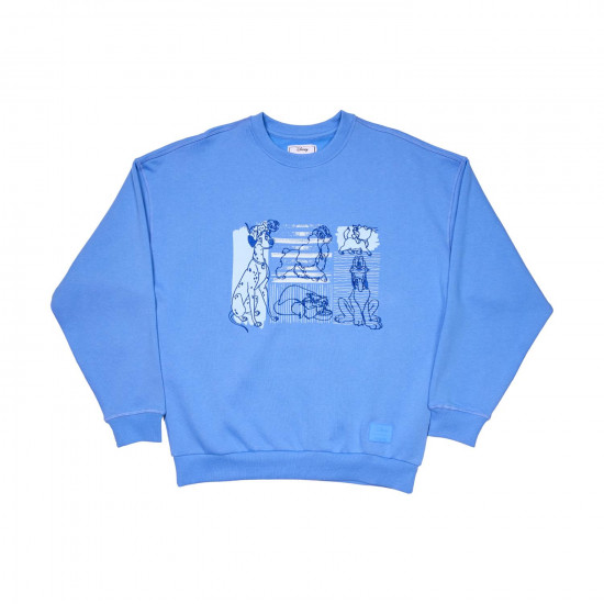 Loungefly Disney: Dogs & Cats Oversized Crewneck Sweatshirt (M)(WDSWC0001M)