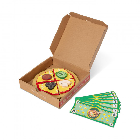 Melissa & Doug Pretend Play: Wood - Top Bake Pizza Counter Playset (6074890)