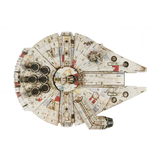Spin Master Disney: Star Wars 4D Build - Millennium Falcon 3D Cardstock Puzzle Model Kit (6069815)
