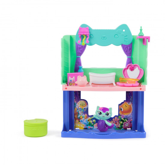 Spin Master Gabby's Dollhouse Movie: 'MerCat's' Spa-awesome Bathroom Playset (6074306) *