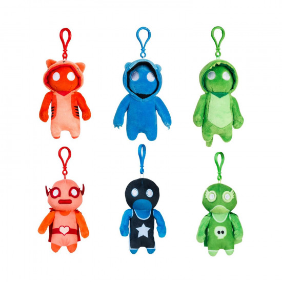P.M.I. Gang Beasts Clip On Plush Characters 13cm (S1) (Random) (GB7004)