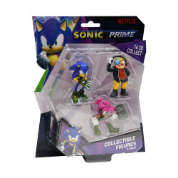 P.M.I. Sonic Prime - 3 Pack (S1) Collectible Figure (6.5cm) (Random) (SON2020)