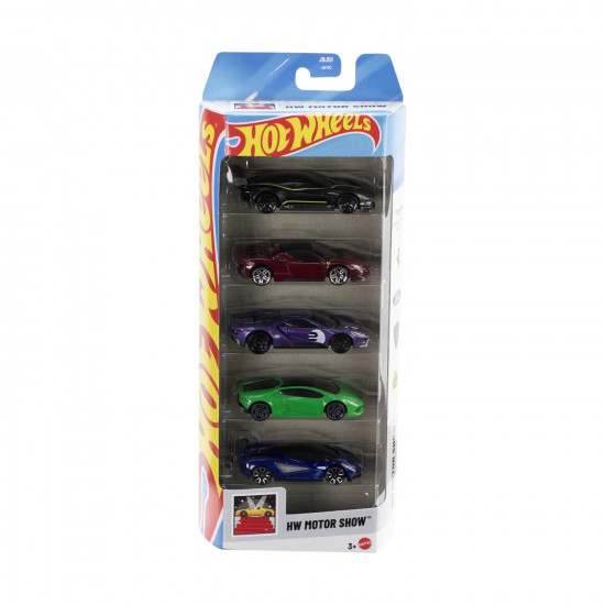Mattel Hot Wheels - HW Motor Show (Set Of 5) (JBJ89)