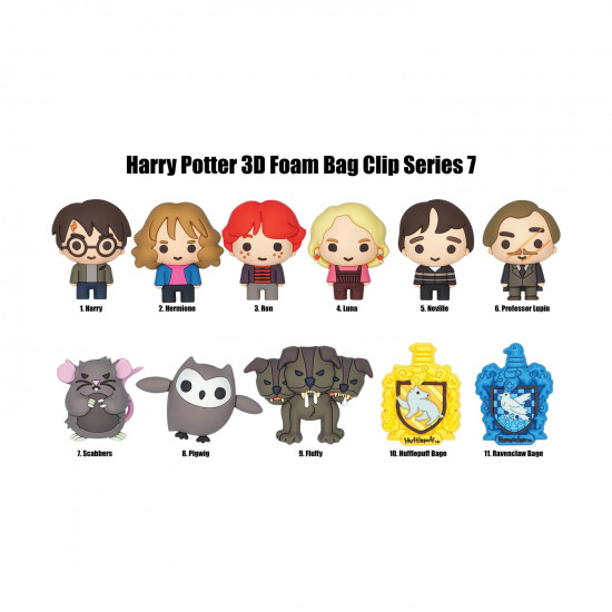 Monogram: Harry Potter (Series7) (Blind Bag/Random) 3D Foam Bag Clips Figures (48210)