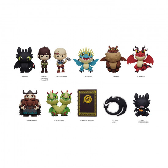 Monogram: How To Train Your Dragon (2025 Movie) (Blind Bag/Random) 3D Foam Bag Clips Figures (76020)