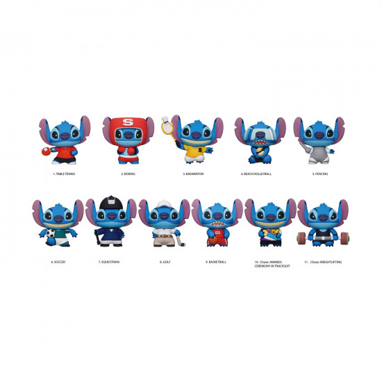 Monogram Disney: Lilo & Stitch (Series1) - Stitch Sport (Blind Bag/Random) 3D Foam Bag Clips Figures (85790)