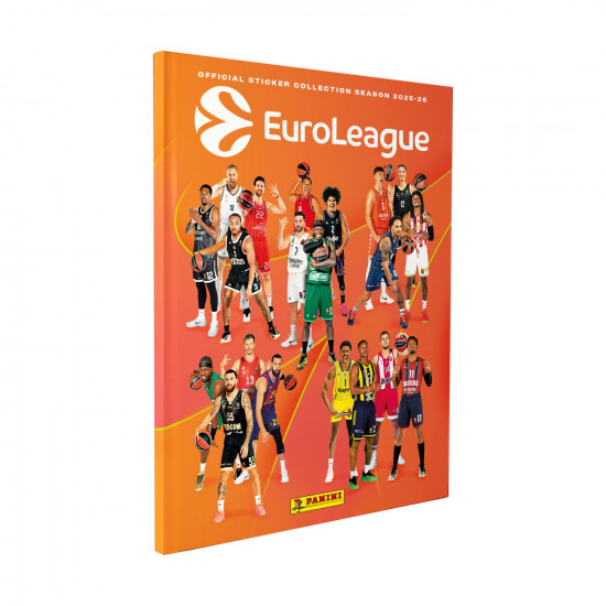 Panini Euroleague 2026: Hard Cover Sticker Album (56 Pages)