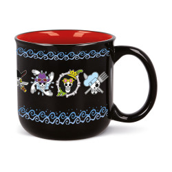 Stor: One Piece Skulls Anime - Young Adult Breakfast Mug In Gift Box (415ml) (537)