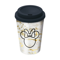 Stor: Disney: Minnie Mouse Small Plastic Double-Walled Coffee Tumbler (390ml) (01048)
