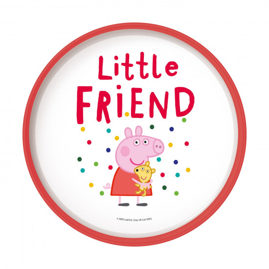 Stor: Peppa Pig - Little One Non Slip Bicolor Premium Plate (13493)